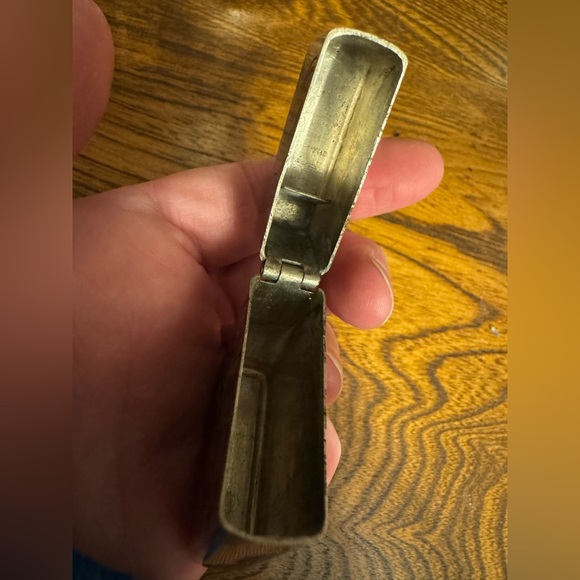 Vintage Japanese Silver Sterling 950 Case with Engraved 7 Gods of Fortune - Picture 6 of 9